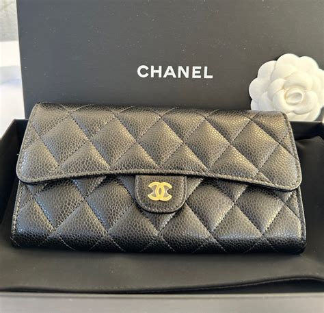 chanel credit card wallet|chanel long wallet price.